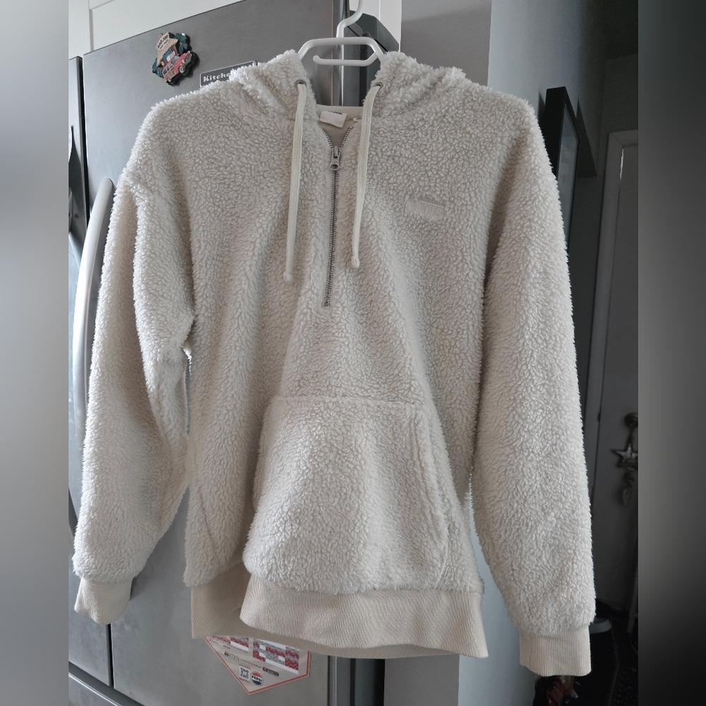 VANS Cozy White Sherpa Hoodie